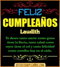 GIF Frases de Cumpleaños Laudith